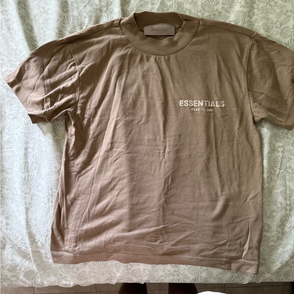 Essentials Short-Sleeve Logo Tee in Oak
